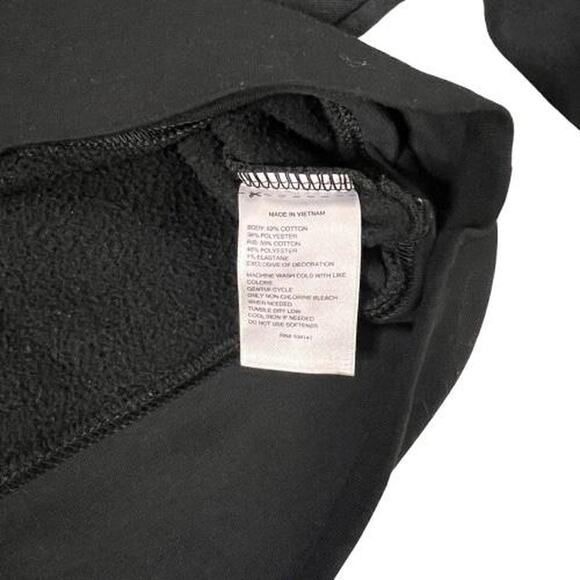 DSG Black cropped women's M comfy crewneck sweatshirt - Picture 4 of 4